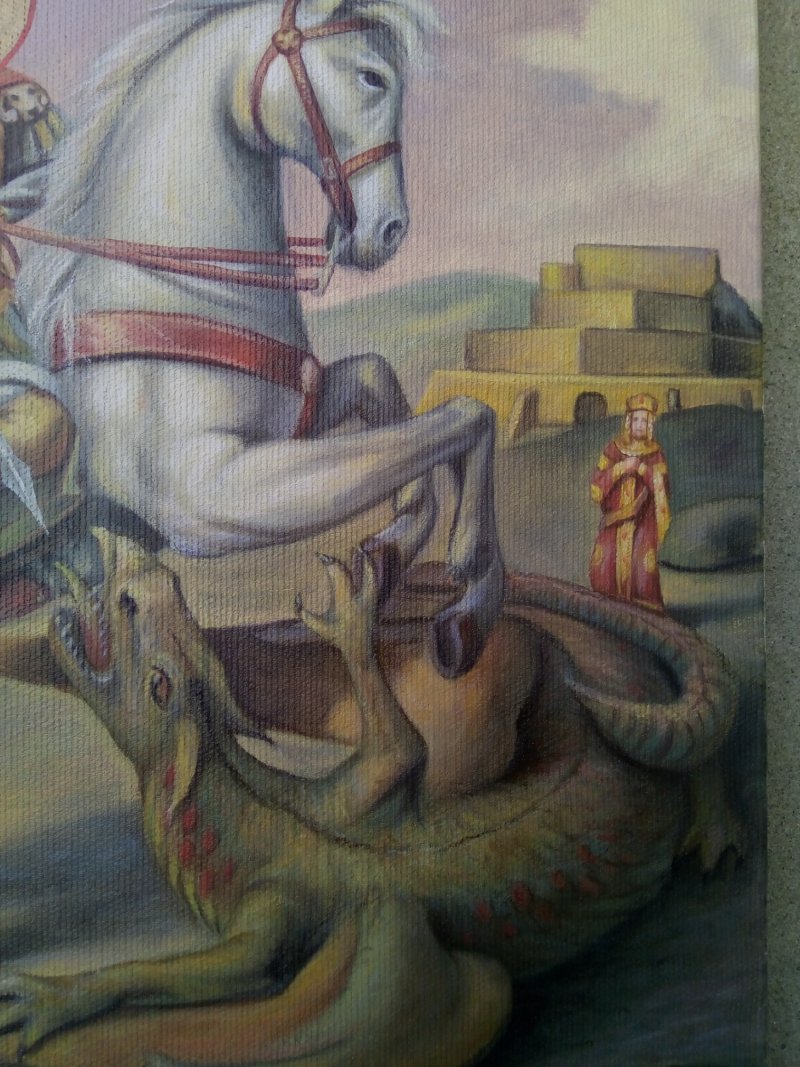 Icon St George, Painting Djukic Borisav