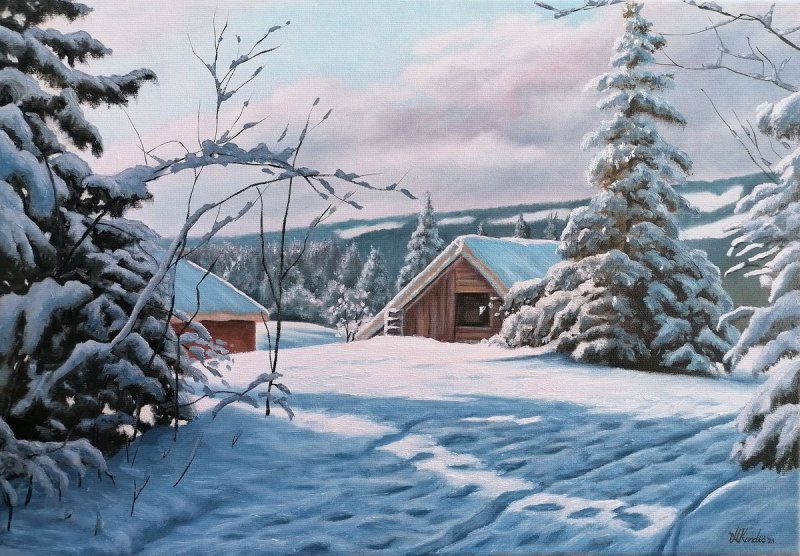 winter, Painting Kondic Marija