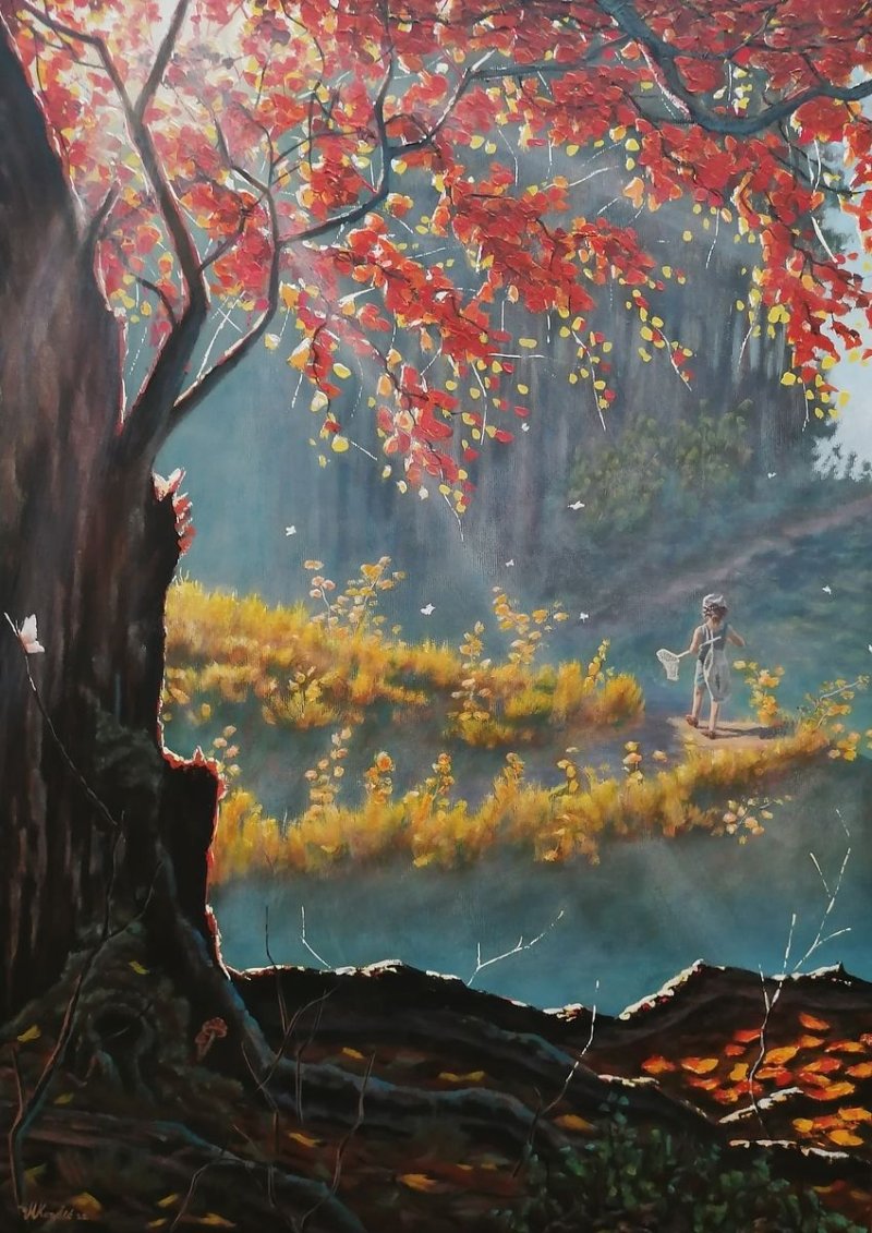 Potraga za leptirom, Painting Kondic Marija