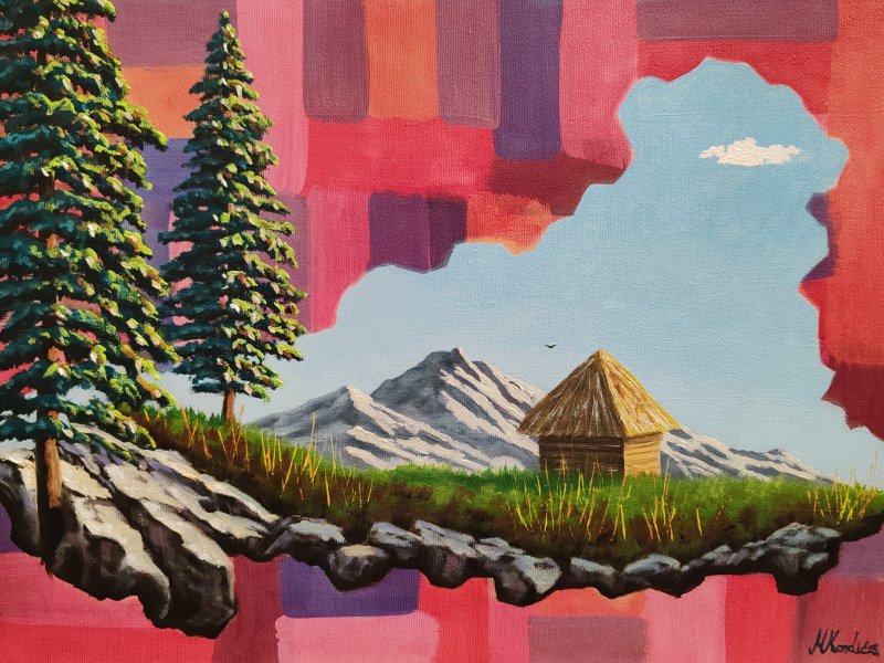 Landscape F2, Painting Kondic Marija