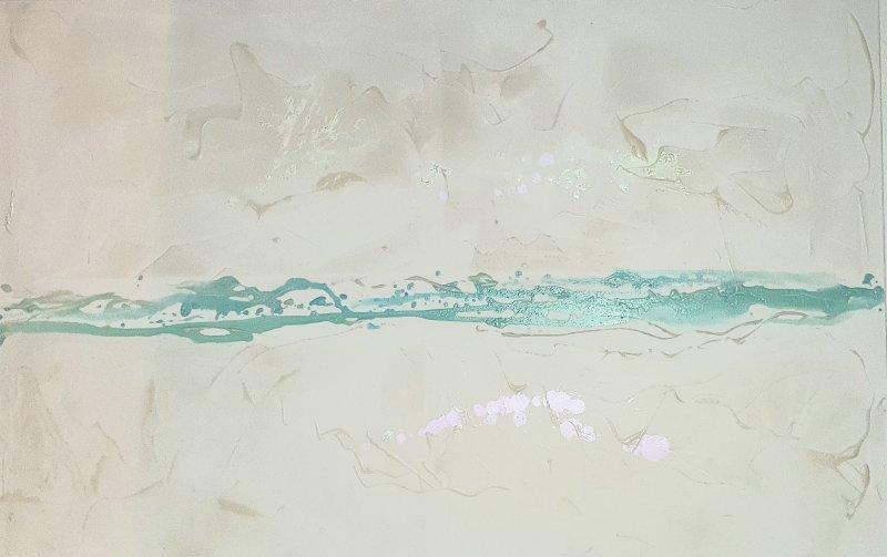 Blue line, Painting Vujovic Aleksandra