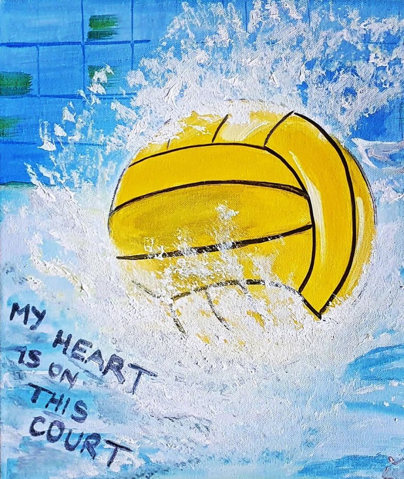 On this Court, Painting Vujovic Aleksandra