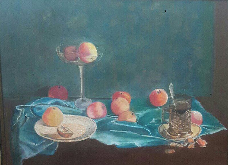 Apples on the table, Painting Markovic Branka