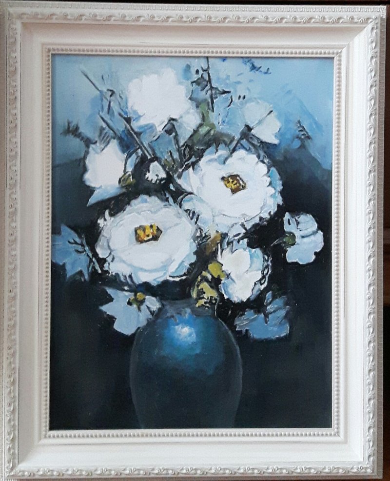 Roses in a vase 1, Painting Markovic Branka