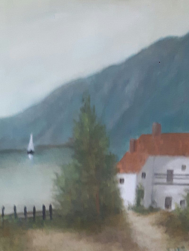 House and the sea, Painting Markovic Branka