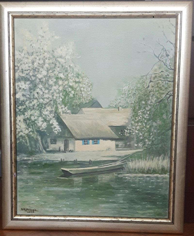 The fruit trees have blossomed at the farm 3, Painting Markovic Branka