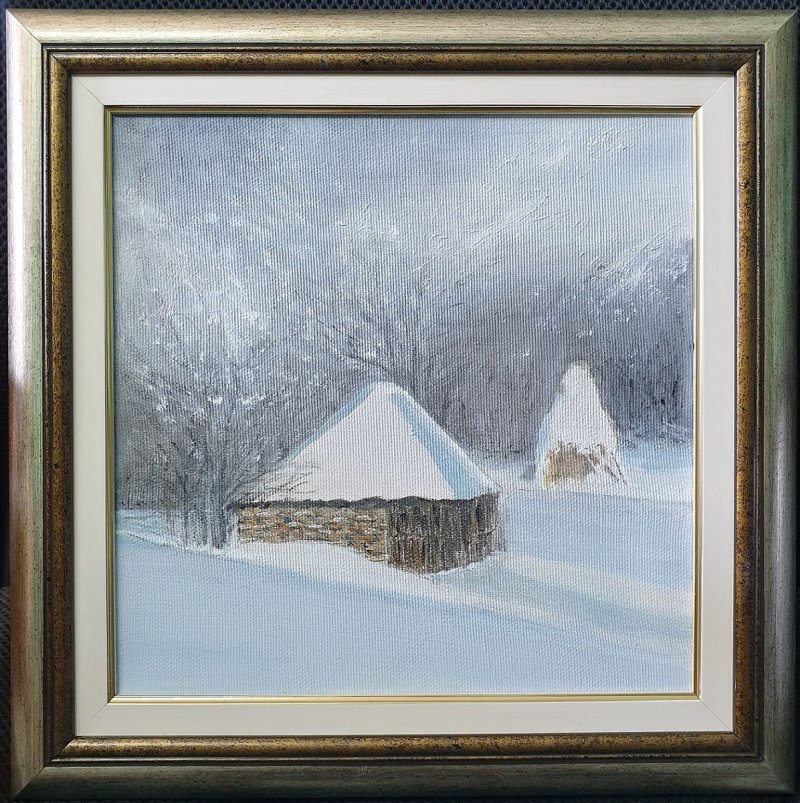 Winter house 1, Painting Markovic Branka