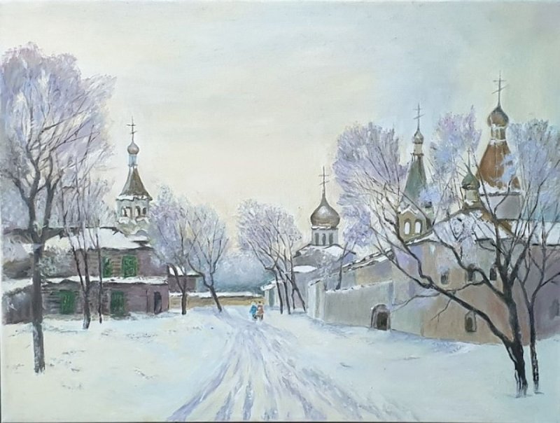 Russian winter, Painting Markovic Branka