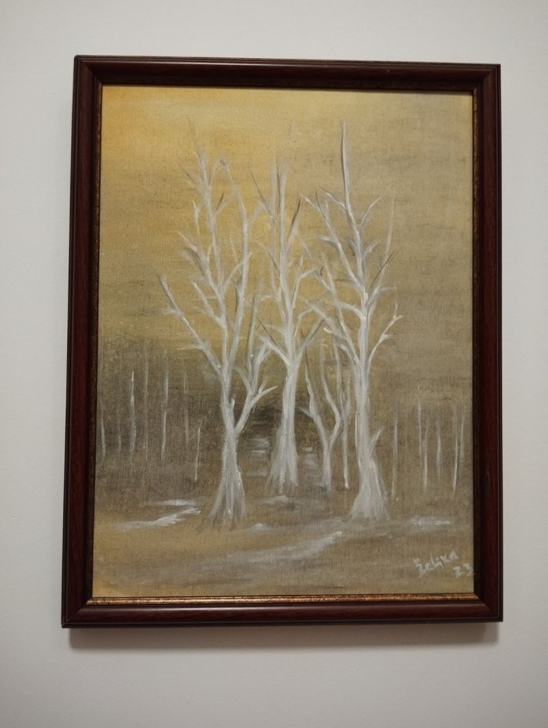 White tree, Painting Markovic Branka