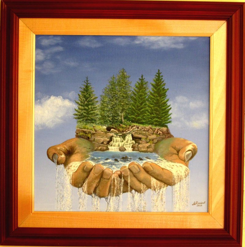 Let`s save our rivers, Painting Kostić Miomir