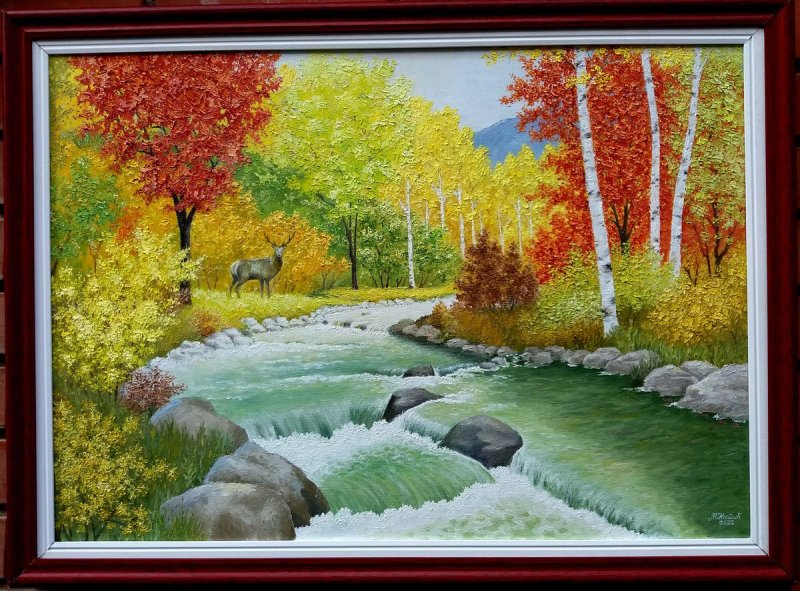 Magical autumn, Painting Kostić Miomir