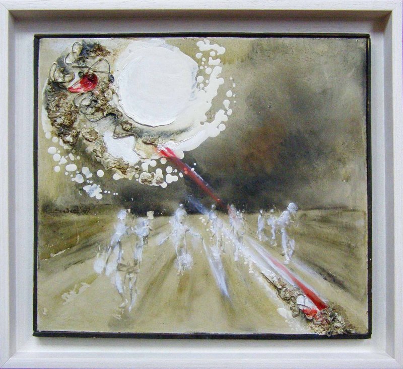 Refugees, Painting Dubajić Snežana
