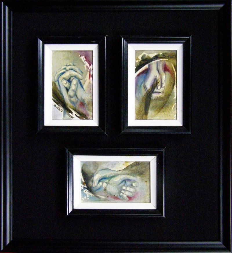 Study the hands of one couple, Painting Dubajić Snežana