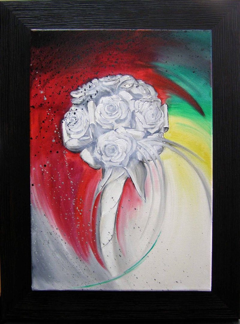 Flowers 1, Painting Dubajić Snežana
