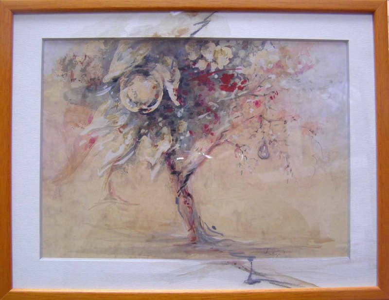 Study apple tree through mood 1 to 4, Painting Dubajić Snežana