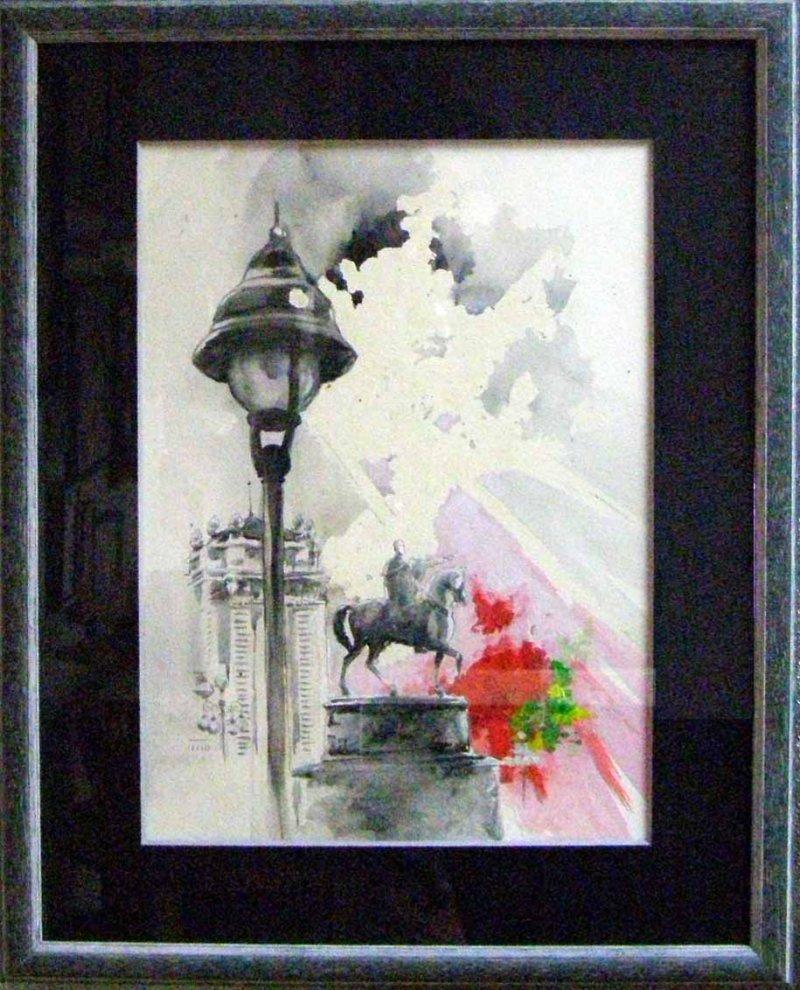 in horses 1, Painting Dubajić Snežana