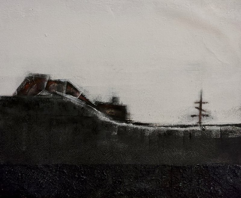 road sign, Painting Predrag Nedic