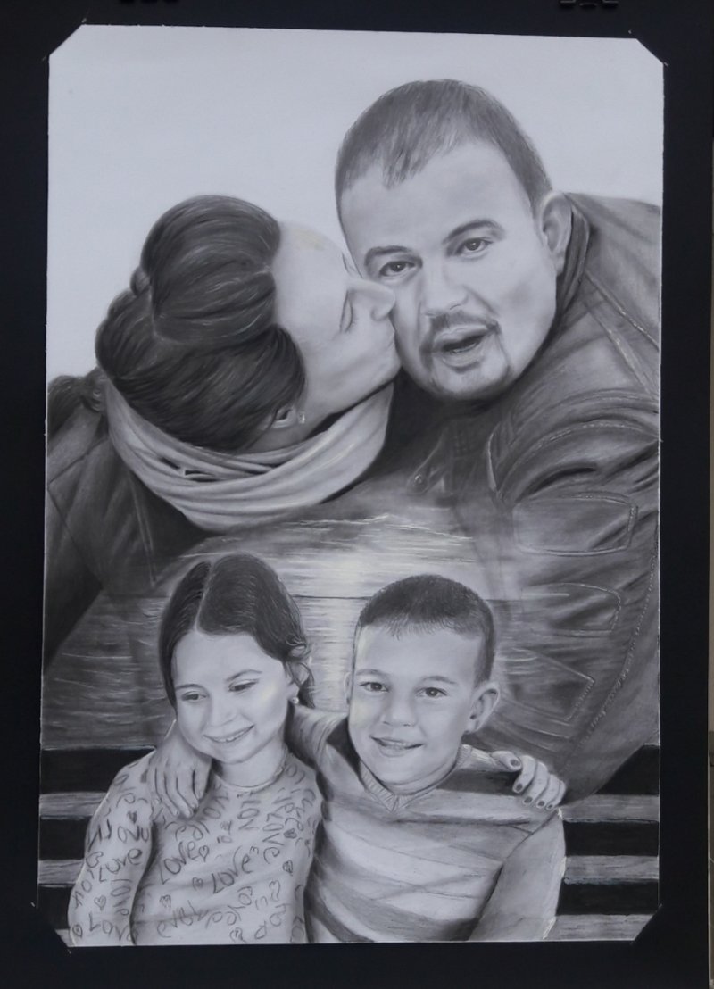 Portret porodice, Crtež Vujinović Vesna