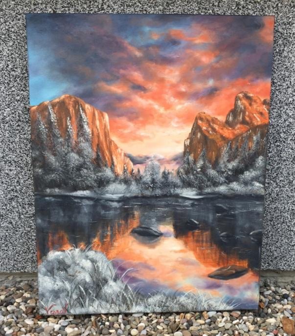 Yosemite national park, Painting Vujinovic Vesna