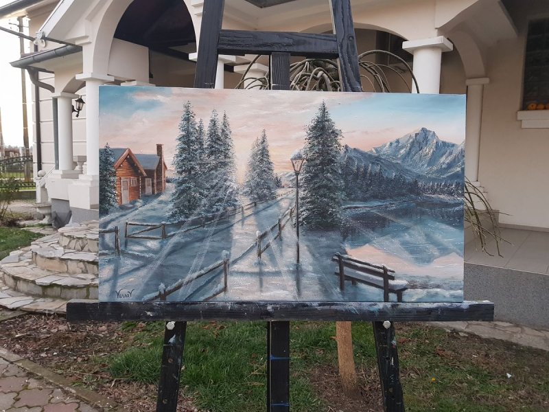 Winter 2, Painting Vujinovic Vesna