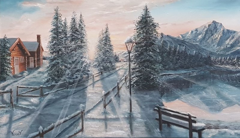 Winter 2, Painting Vujinovic Vesna