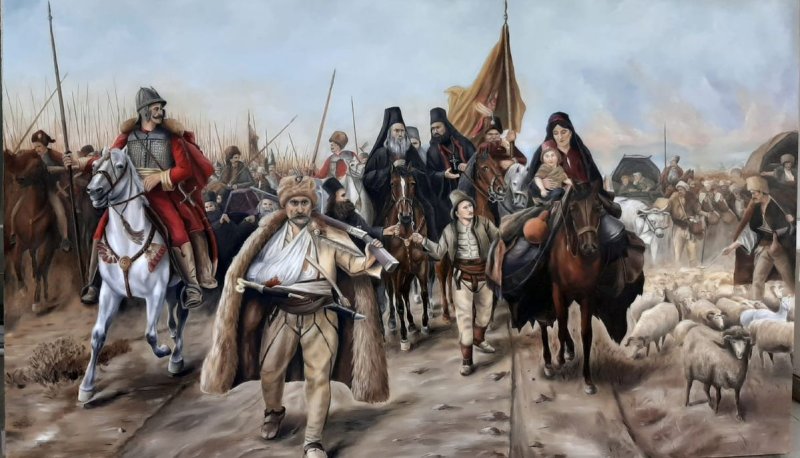 Migration of Serbs, Painting Vujinovic Vesna