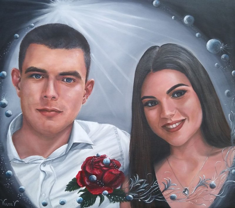 Portrait 1, Painting Vujinovic Vesna