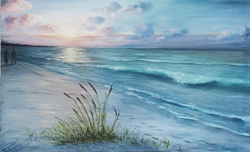 Sunset 2, Painting Vujinovic Vesna