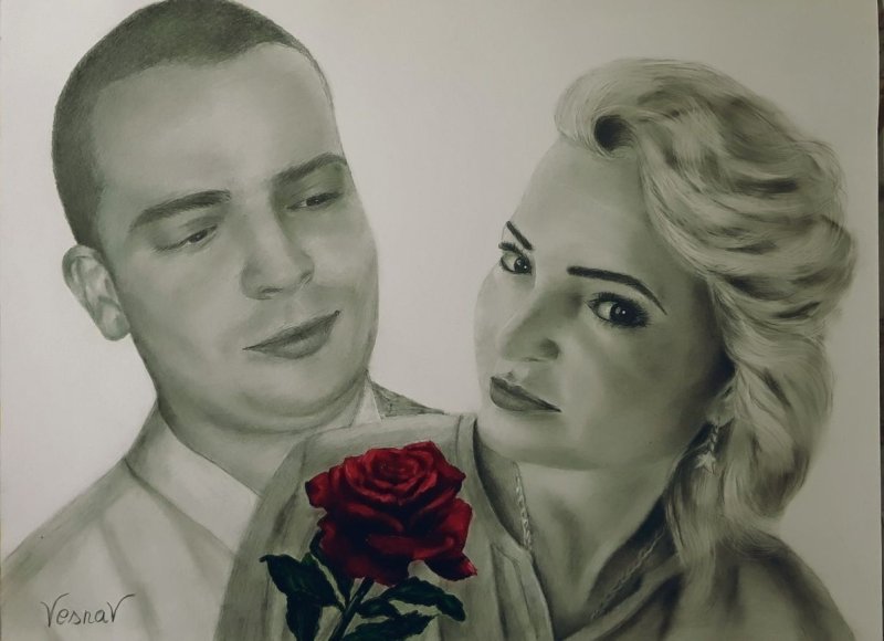 Portraits to order, Drawing Vujinovic Vesna