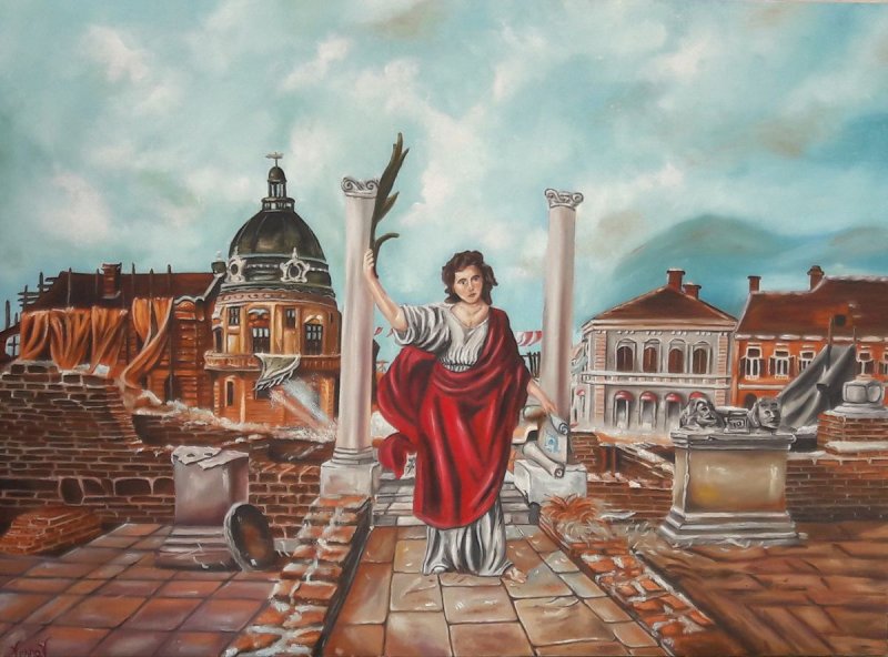 City, Painting Vujinovic Vesna