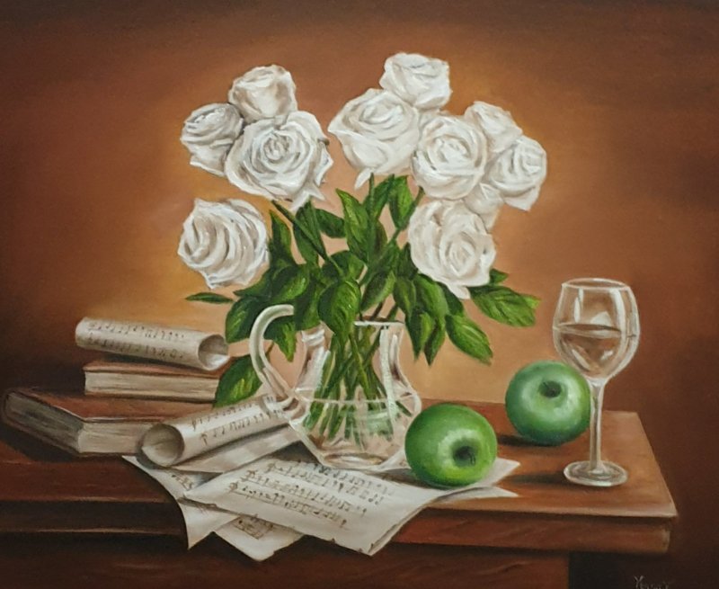 Stil life 15, Painting Vujinovic Vesna
