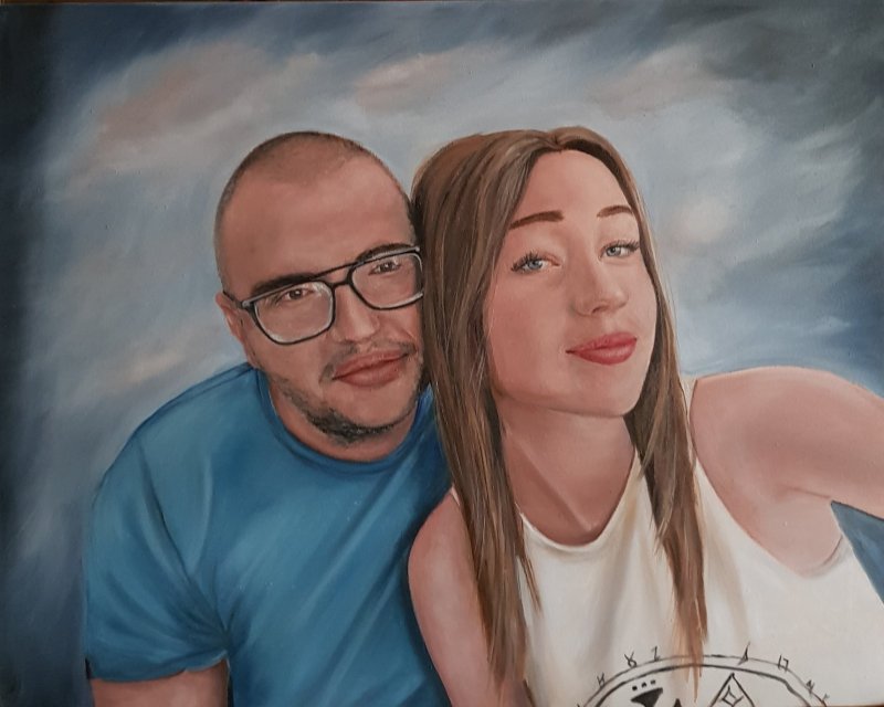 Portrait 9, Painting Vujinovic Vesna
