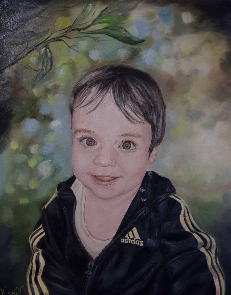 Portret dečaka, Slika Vujinović Vesna