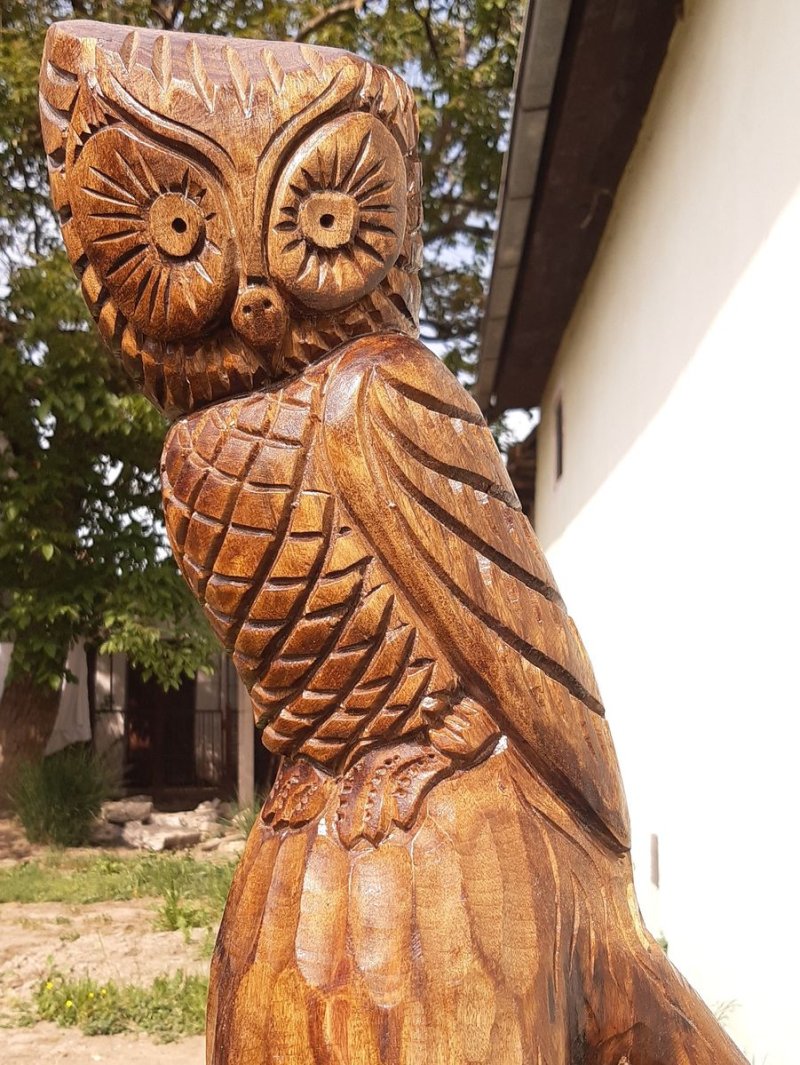Sova | Rucni rad | Rezbareno| Duborez - Crvena vrba, Sculpture Klipa Goran