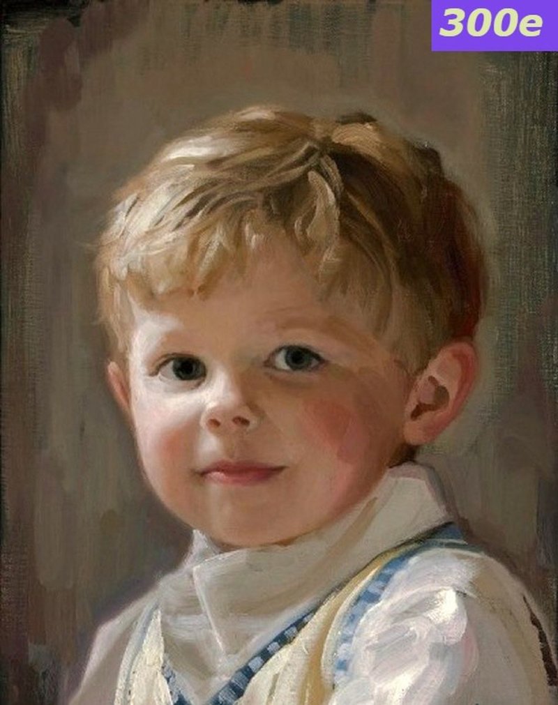Portret deteta Ulje na platnu, Painting Klipa Goran