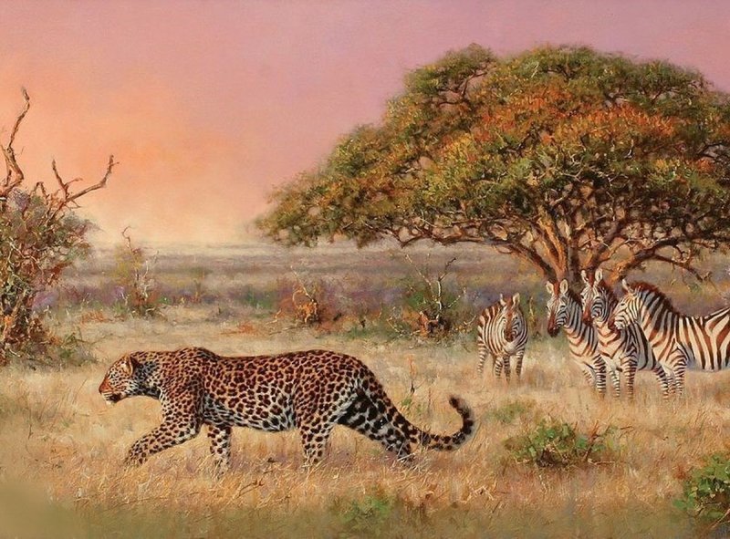 Leopard - Ulje na platnu, Slika Klipa Goran