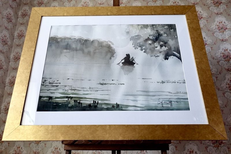 Boat ride, Painting Spasojevic Ognjen