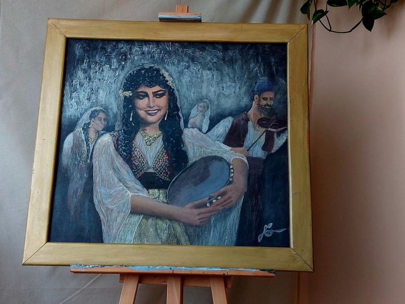The Gipsy girl, Painting Jelena Tankosic