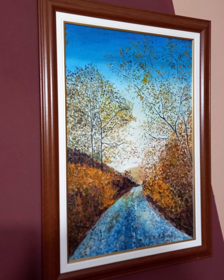 U prirodi sa radošću, Painting Lazarevic Sinisa