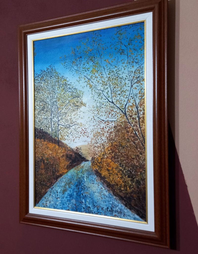 U prirodi sa radošću, Painting Lazarevic Sinisa