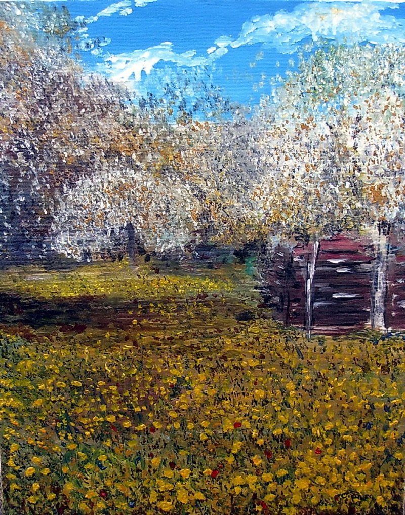 Proleće u mome kraju, Painting Lazarevic Sinisa