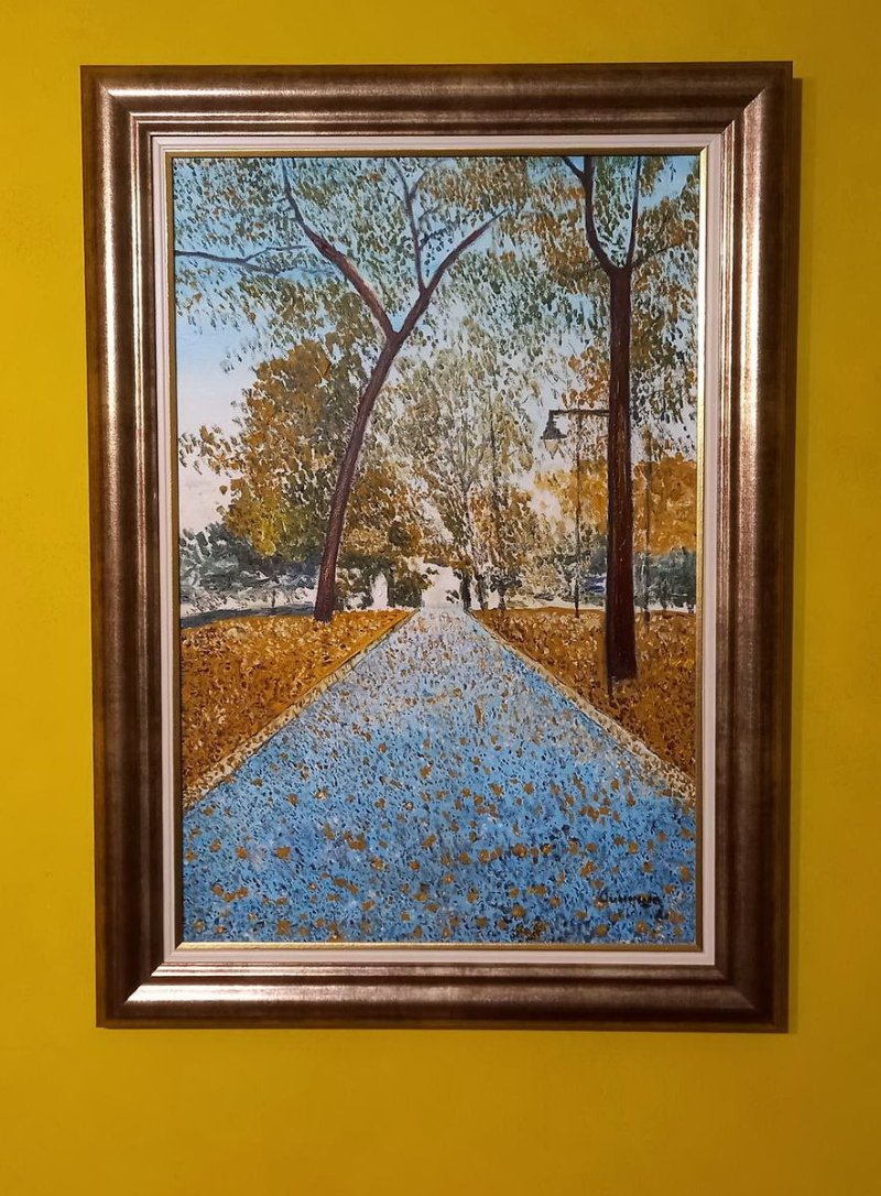 Staza park Bukovička banja, Painting Lazarevic Sinisa