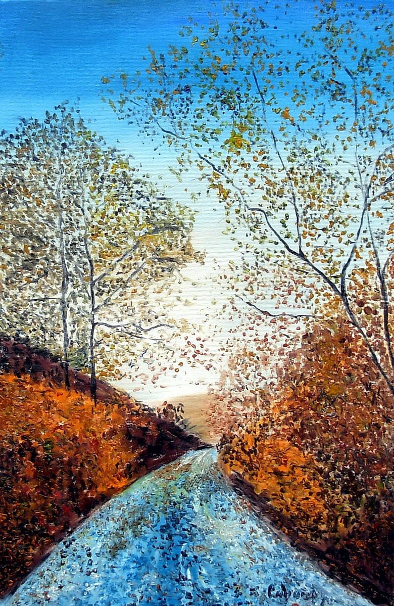 U prirodi sa radošću, Painting Lazarevic Sinisa