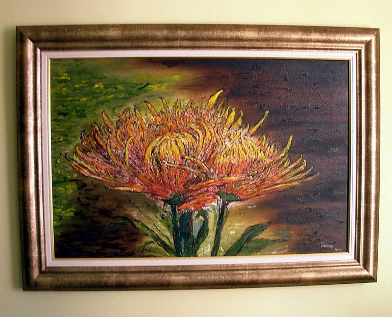 Hrizanteme, Painting Lazarevic Sinisa