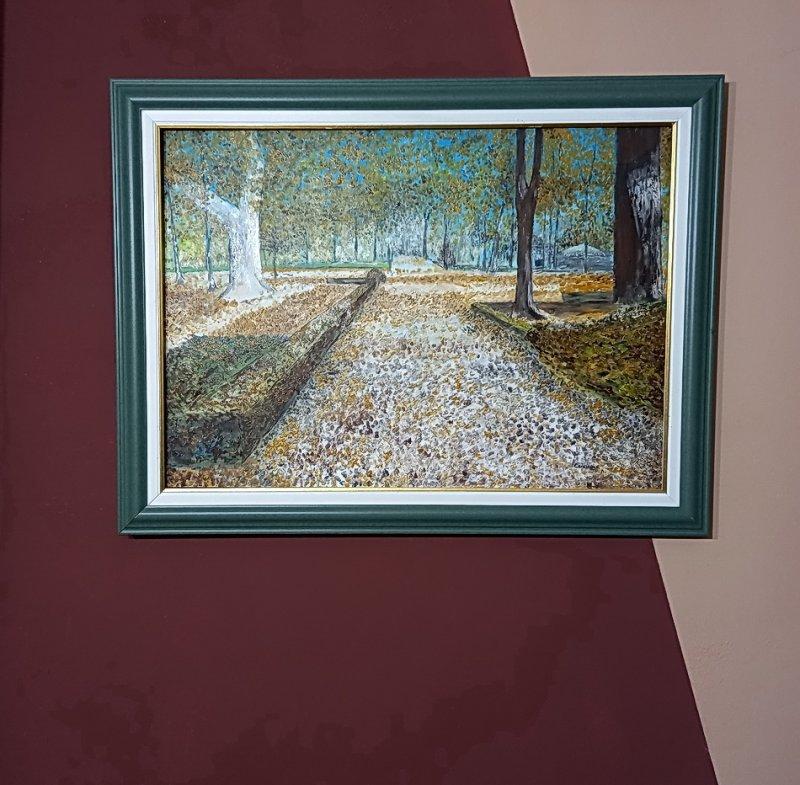 Park Bukovičke banje-poklon prirode, Painting Lazarevic Sinisa