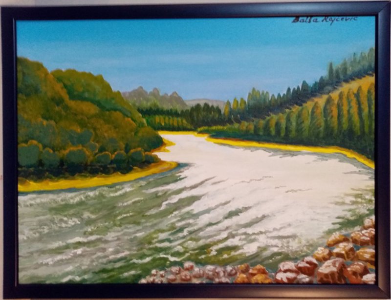 Pejsaž 1, Ciklus` Pejsaži`, Painting Rajčević Balša