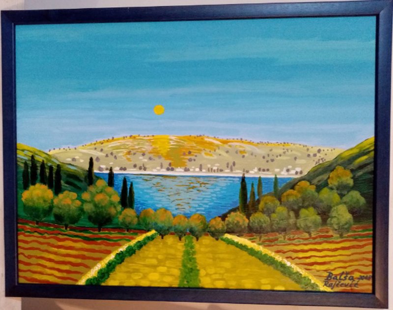 Pejsaž 10, Ciklus` Pejsaži`, Painting Rajčević Balša