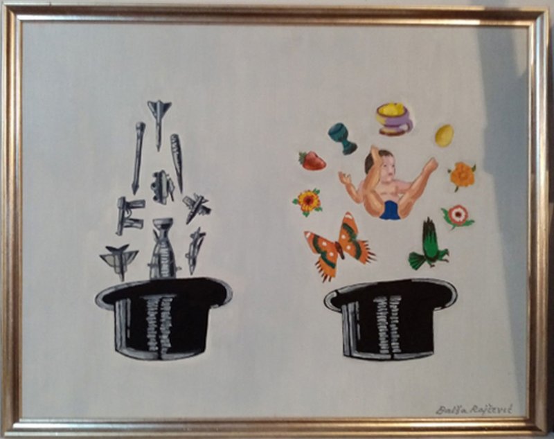 Mađioničarski šešir, Painting Rajčević Balša