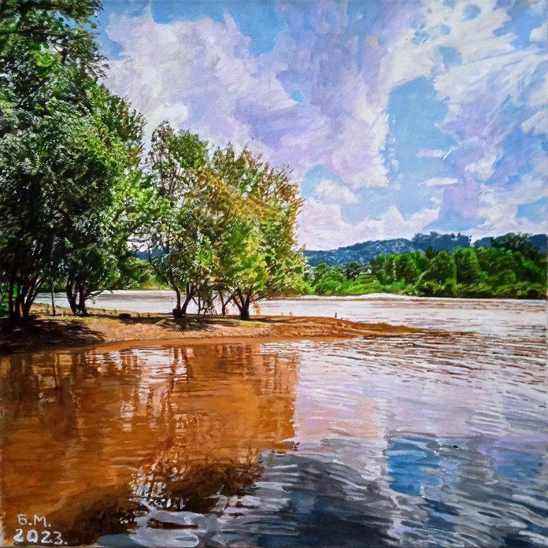 Detail from Drina, Painting Milutinovic Bojan