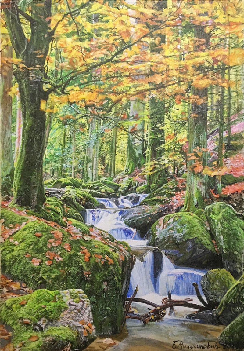 Autumn, Painting Milutinovic Bojan